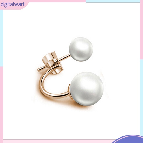 Cặp khuyên tai đính hạt ngọc trai nhân tạo sang trọng cá tính dành cho nữ