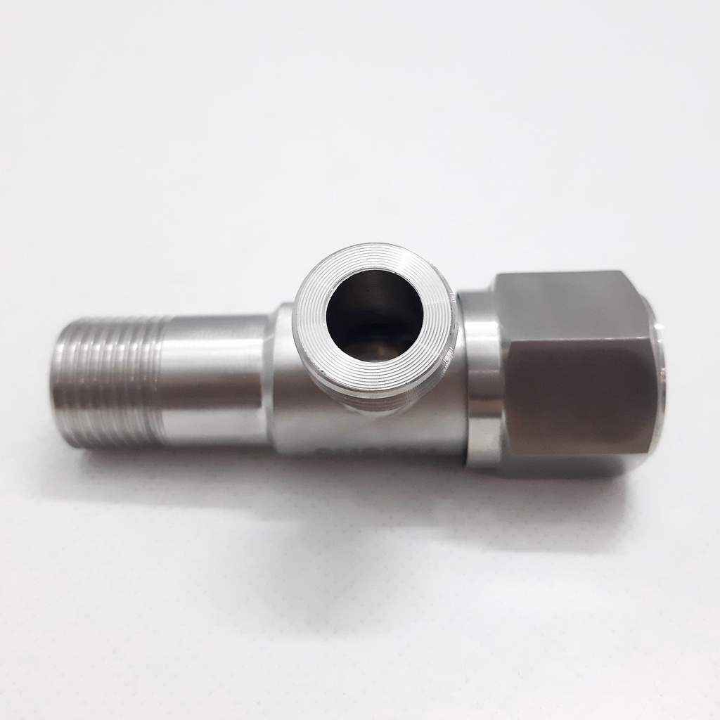 Van F 2 ngã INOX 304 chia nước cho hệ thống vòi xịt vệ sinh và bồn cầu - Giảm áp chia bồn cầu