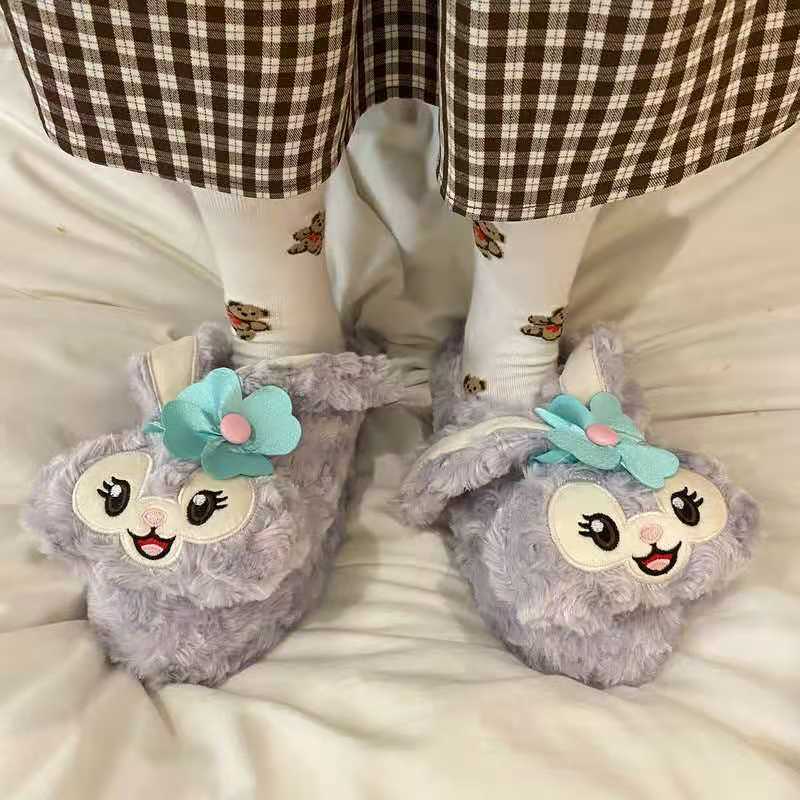 Dép bông đi trong nhà giữ ấm mùa đông thiết kế dễ thương cho bé gái