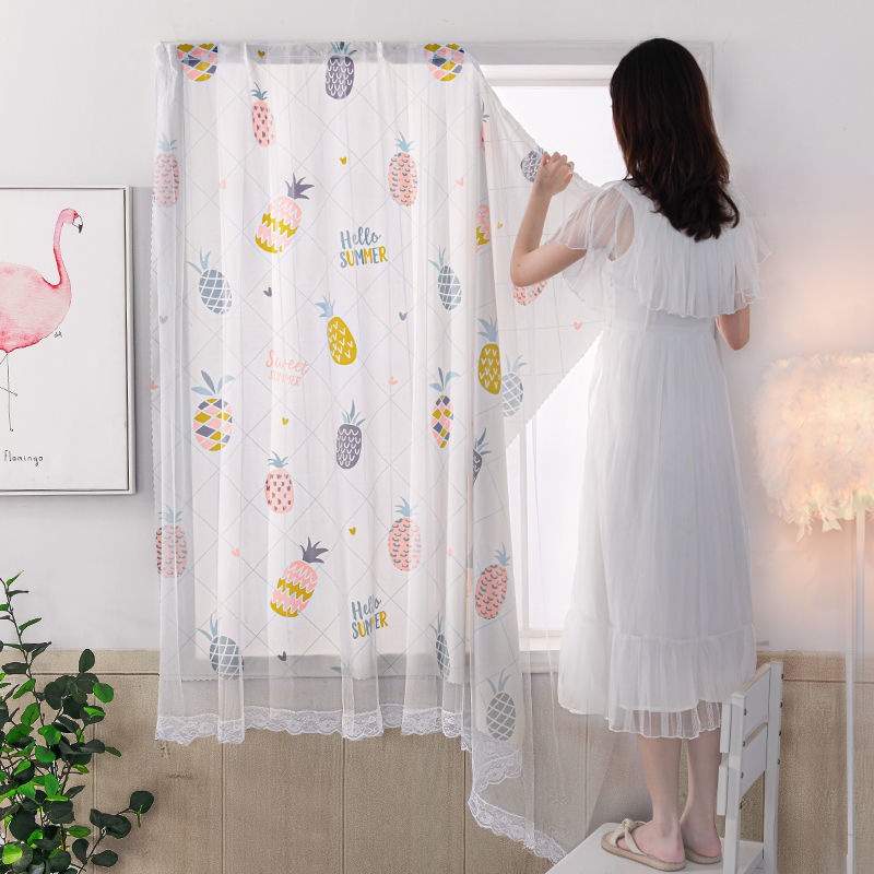Rèm cửa sổ hai lớp dán không cần khoan cho phòng ngủ