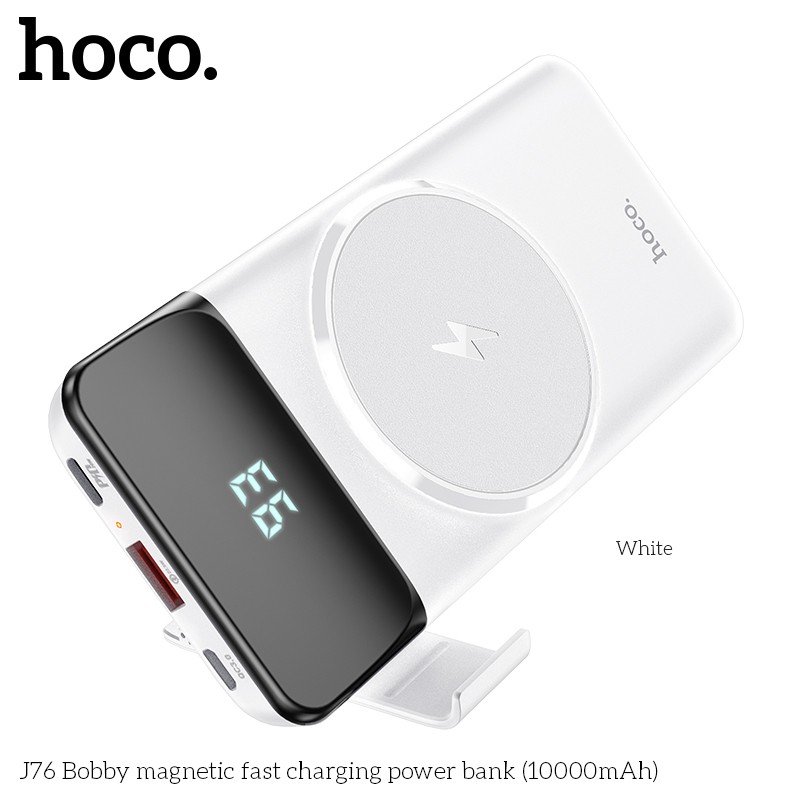 Pin sạc dự phòng không dây PD20W - Hoco J76 đèn báo LED, tích điện dung lượng 10000mAh - Chính hãng