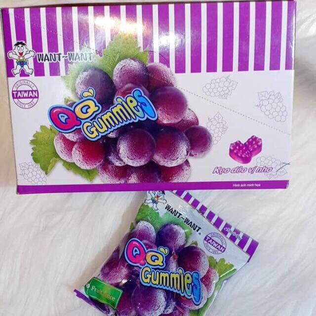 Kẹo Dẻo Trái Cây Tươi TAIWAN QQ' Gummies Fruit Juice Vị Cam / Dâu / Nho / Việt Quất  20 gram-[FREE SHIP] TỪ ĐƠN 50K