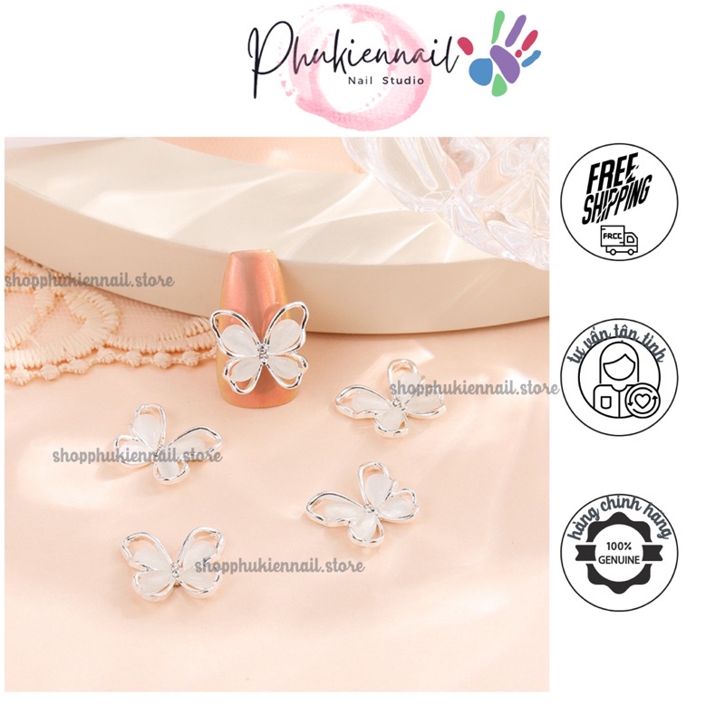 Charm bươm bướm đính naibox thiết kế siêu hot
