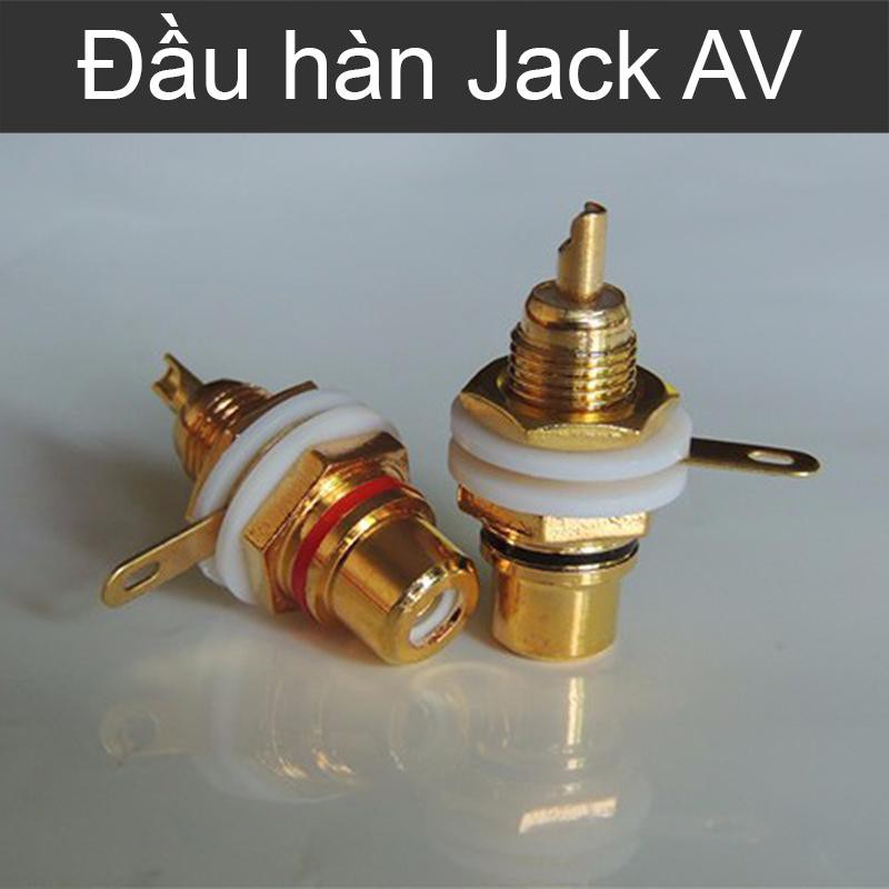 Đầu hàn jack cắm AV/RCA, Video trên Amplifier, Loa, đầu DVD, TV.v.v. (bán 1 đôi)