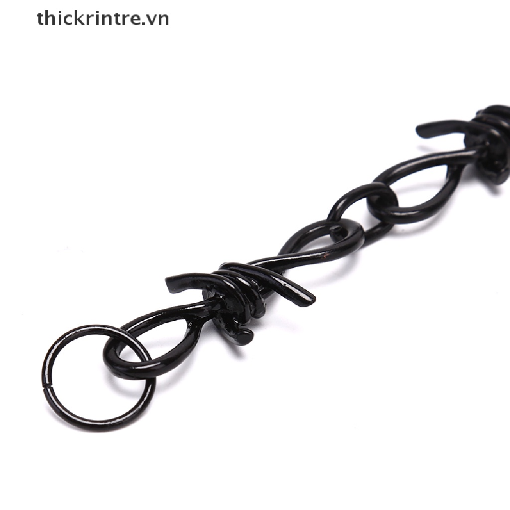 Vòng Cổ Choker Hạng Nặng Làm Thủ Công Hình Ổ Khóa Thorns Cho Nam Và Nữ