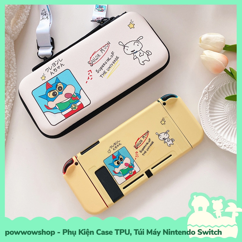 [Sẵn VN - Hỏa Tốc] Phụ Kiện Case Ốp TPU Dẻo, Túi Đựng Máy Cho Máy Game Cầm Tay Nintendo Switch Cute Shin