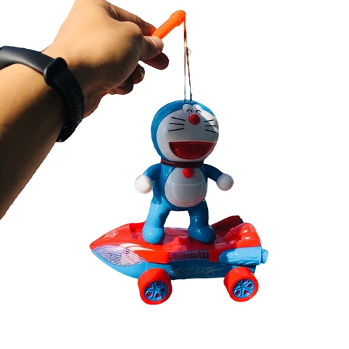 Lồng đèn trung thu Doraemon kèm xe trượt có đèn và nhạc mã số D396-8, Tân nhiên online
