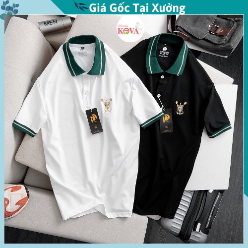 Áo Polo Nam Nữ Cao Cấp, Áo Phông Cộc Tay Có Cổ Vải Cotton Thun Lạnh Dáng Trẻ Trung Bigsize, Keva
