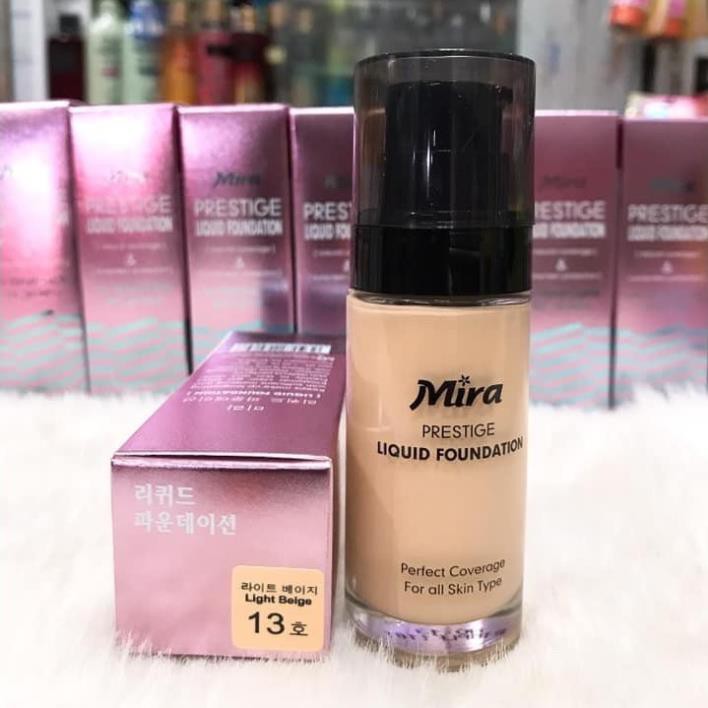 Kem nền Mira Liquid Foundation 35ml SPF30 - Hàng chính hãng ( chống nắng , dưỡng ẩm , bảo vệ da chuyên nghiệp )