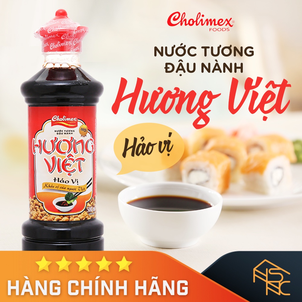 Nước tương Hương Việt Hảo Vị Cholimex 500ml