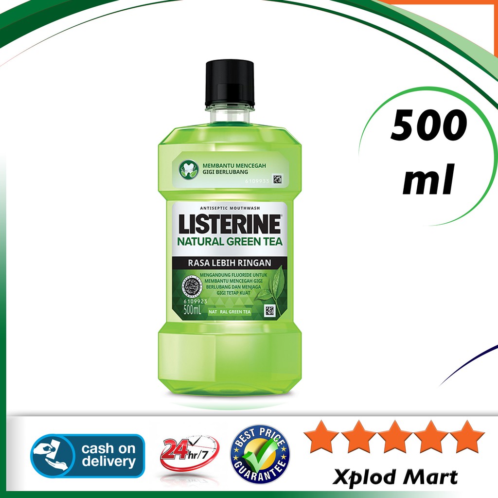 (hàng Mới Về) Sữa Rửa Mặt Listerine 500ml Chiết Xuất Trà Xanh Tự Nhiên