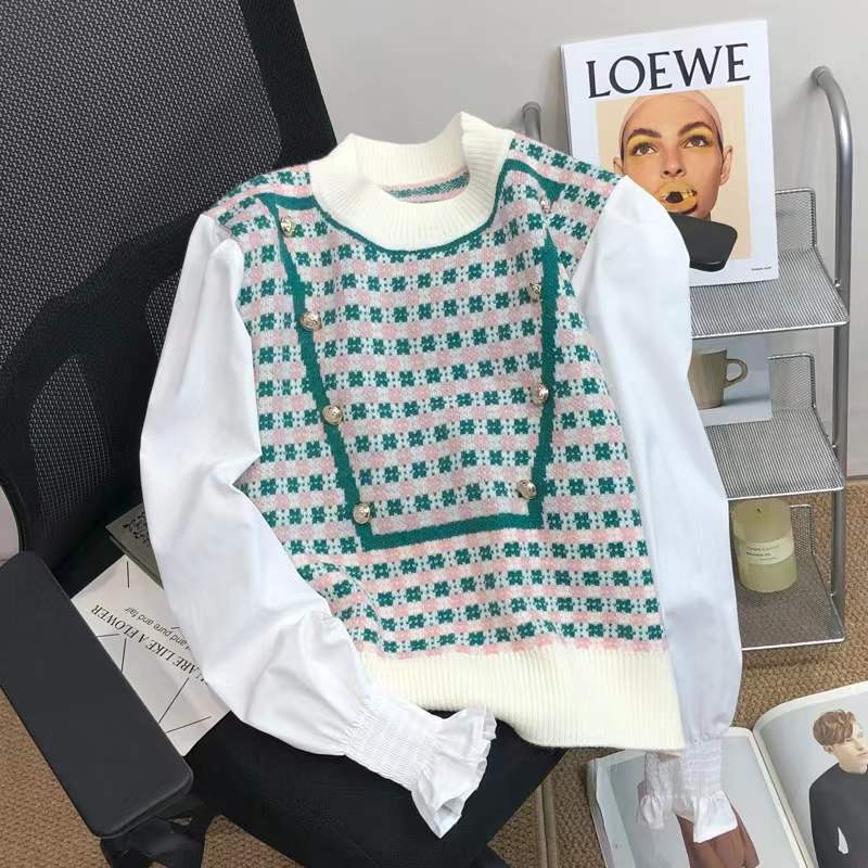 Áo Sweater Tay Phồng Xinh Xắn Dành Cho Nữ  tao bao