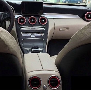 Set 7 Vòng Đệm Trang Trí Cửa Gió Điều Hòa Xe Mercedes Benz C/GLC-Class
