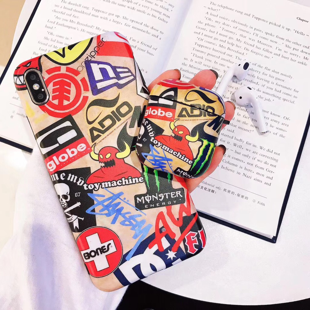 Vỏ bảo vệ hộp sạc airpods 1/2 in hình vans cá tính độc đáo | BigBuy360 - bigbuy360.vn