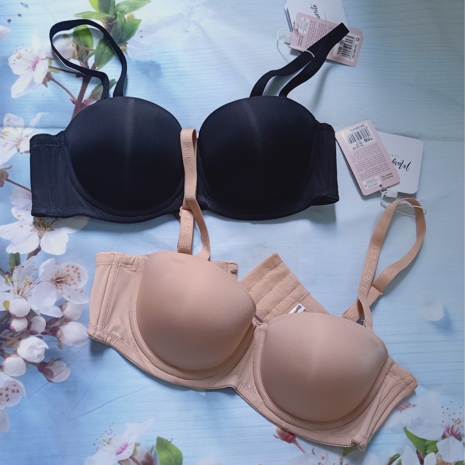 Áo ngực nữ Marguerite Paris mút dày nâng đẩy ngực, dây vai có thể tháo rời, bản lưng to 3 móc 12132
