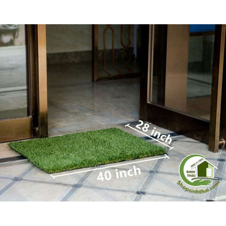 [50 x 50cm] Thảm cỏ lau chùi chân cao cấp - cỏ nhựa nhân tạo