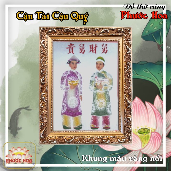 Hình thờ Cậu Tài Cậu Quý độ mạng - Tâm Linh - Phong Thuỷ - Bàn Thờ Đẹp - Đồ Thờ Cúng Phước Hoa