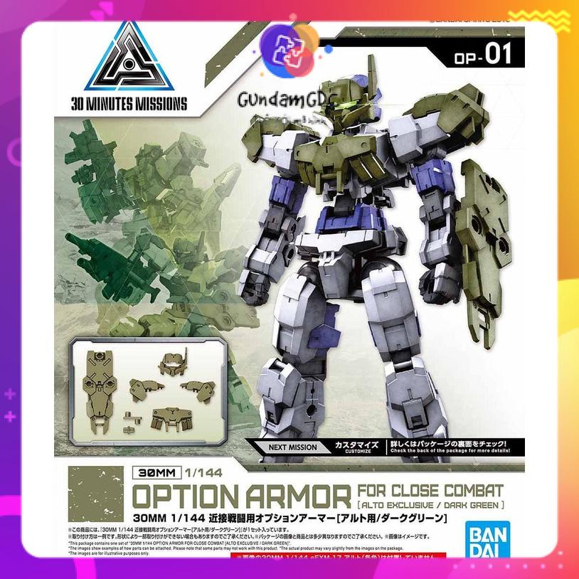 Mô hình phụ kiện lắp ráp 30MM 1/144 OPTION ARMOR FOR CLOSE COMBAT  Bandai OP-01