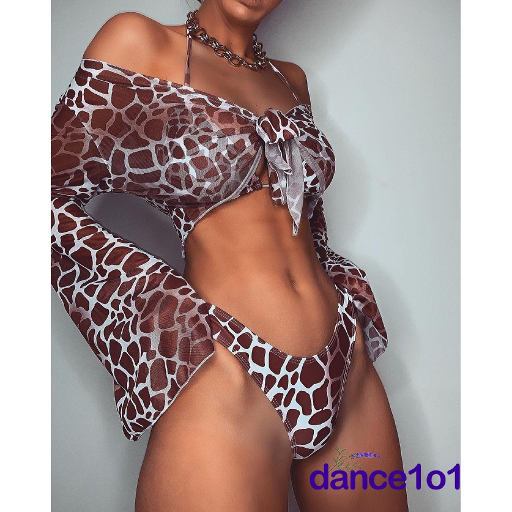 Bộ Bikini 2 Mảnh Họa Tiết Da Báo Quyến Rũ Cho Nữ | BigBuy360 - bigbuy360.vn