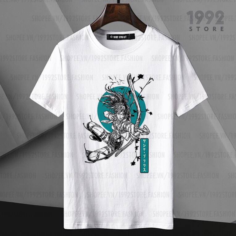 Áo thun Attack On Titan Mikasa  ngắn tay