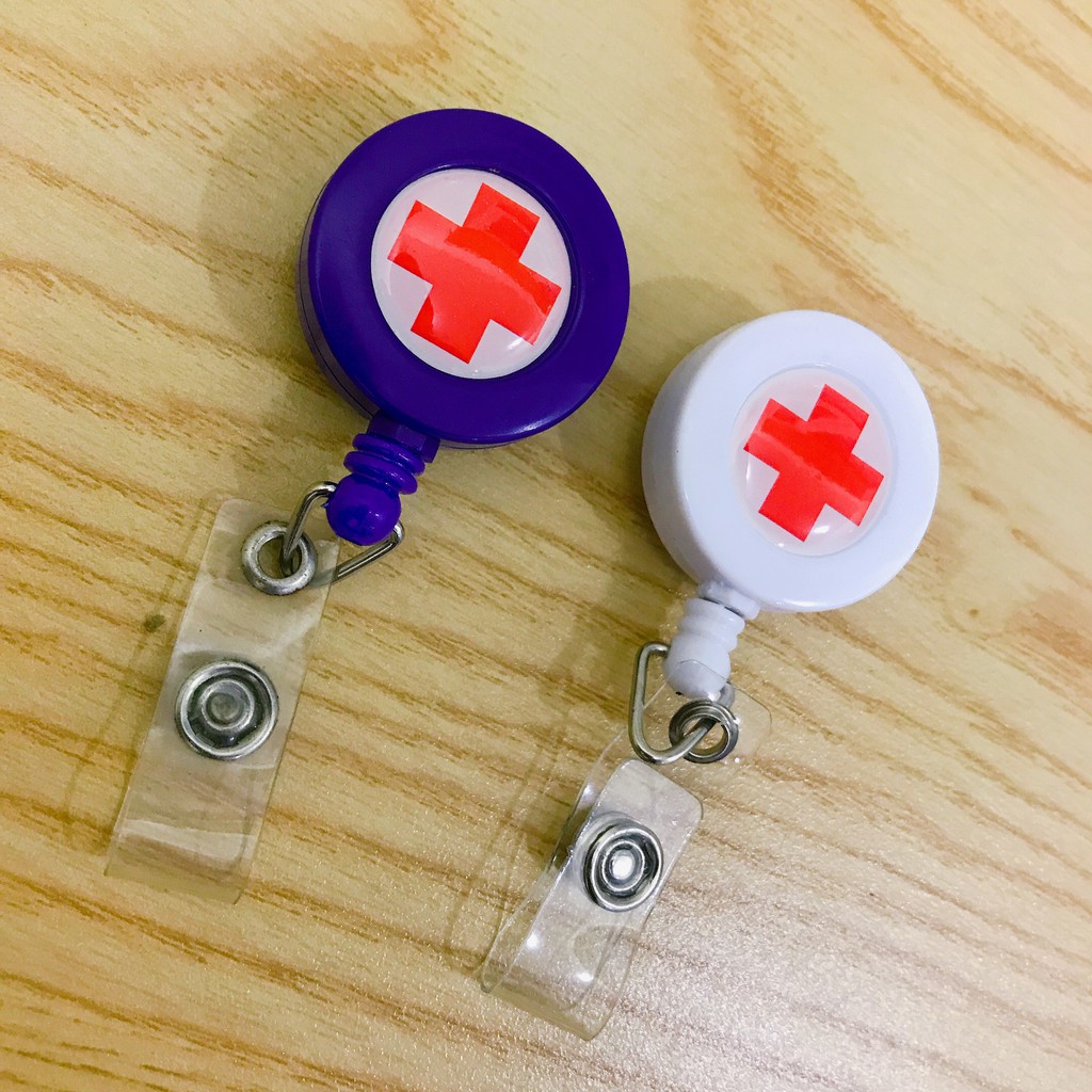 5 Kẹp thẻ, bảng thẻ, kẹp yoyo co rút thông minh y tá, bác sĩ, điều dưỡng bệnh viện, trung tâm y tế