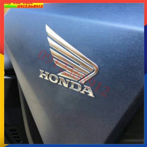 Tem logo honda cánh chim trang trí xe - giá 1 đôi