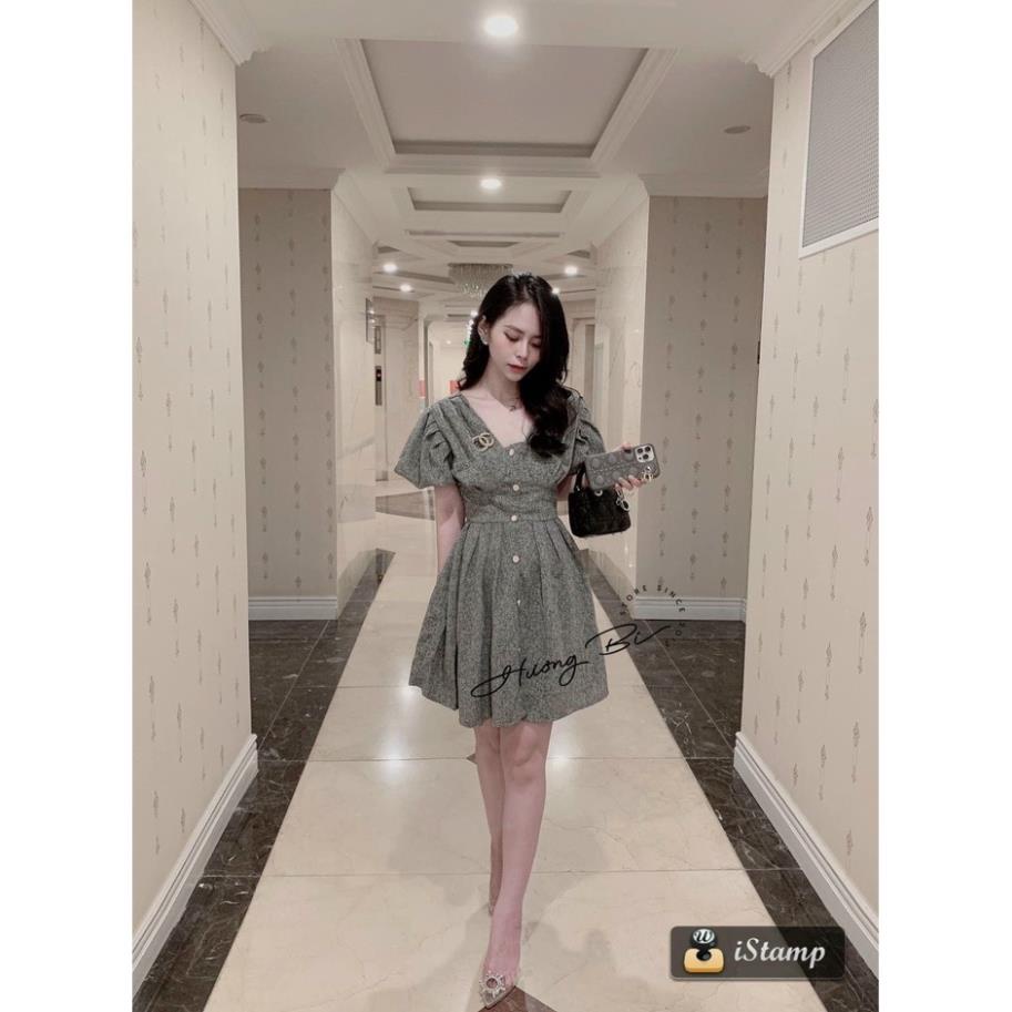 [ 𝐅𝐑𝐄𝐄 𝐒𝐇𝐈𝐏 ]   VÁY DẠ XƯỚC XUÂN HÈ TAY BỒNG ĐÍNH LOGO