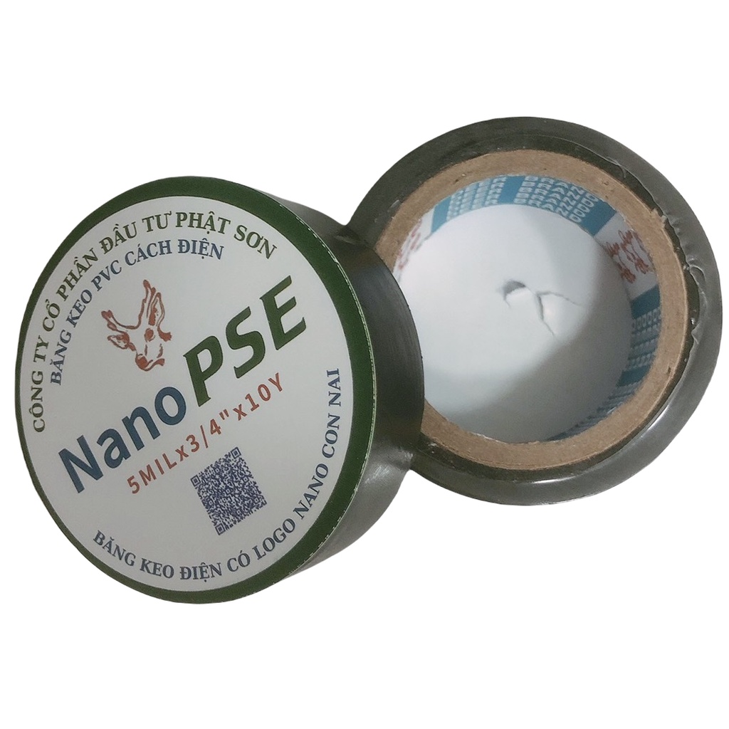 Băng keo đen cách điện 10Y 20Y 30Y, băng keo điện NANO PSE cách điện an toàn