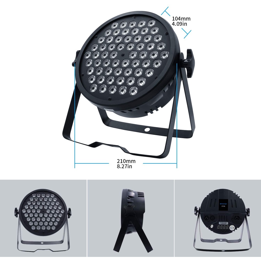 Đèn LED DJ Par 60 Bóng RGB 95W Tạo Hiệu Ứng Ánh Sáng Nhấp Nháy Nhấp Nháy Trang Trí Sân Khấu / Tiệc / Nhà Thờ / Sinh Nhật / Sự Kiện Điện Thoại Di Động DJ