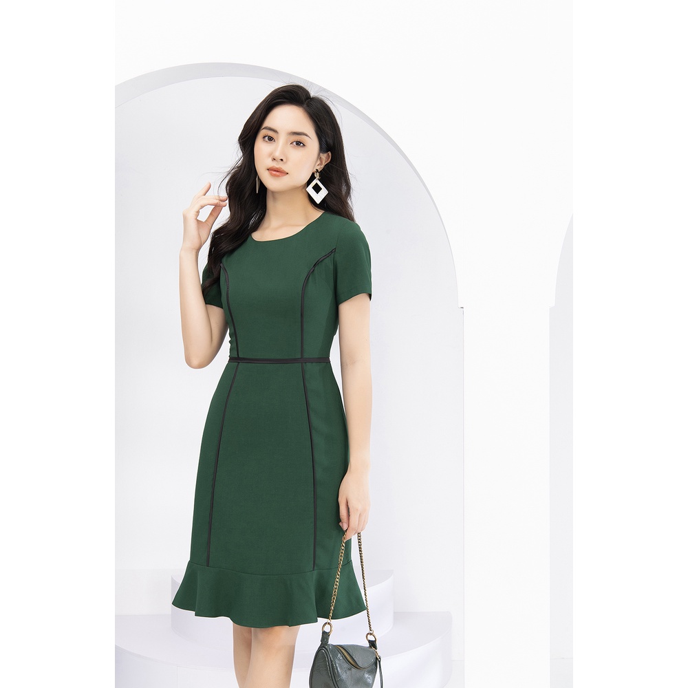 Váy Công Sở Nữ Luperi Dáng Ôm Đuôi Cá Viền Nổi Mềm Mại, Mềm, MỊn, Thoáng Mát LFV3164