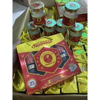 HỘP 6 HỦ NƯỚC YẾN SÀO SUNNETE ĐƯỜNG PHÈN