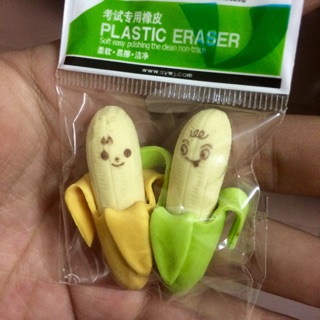 TAY6. Tẩy Gôm Chuối cute (Túi 2 viên)