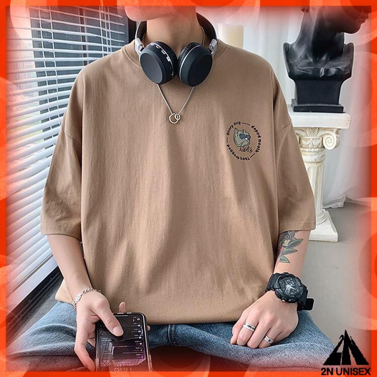 Áo thun tay lỡ form rộng - phông nam nữ cotton oversize - T shirt Chú Chó Bull - 2N Unisex | BigBuy360 - bigbuy360.vn