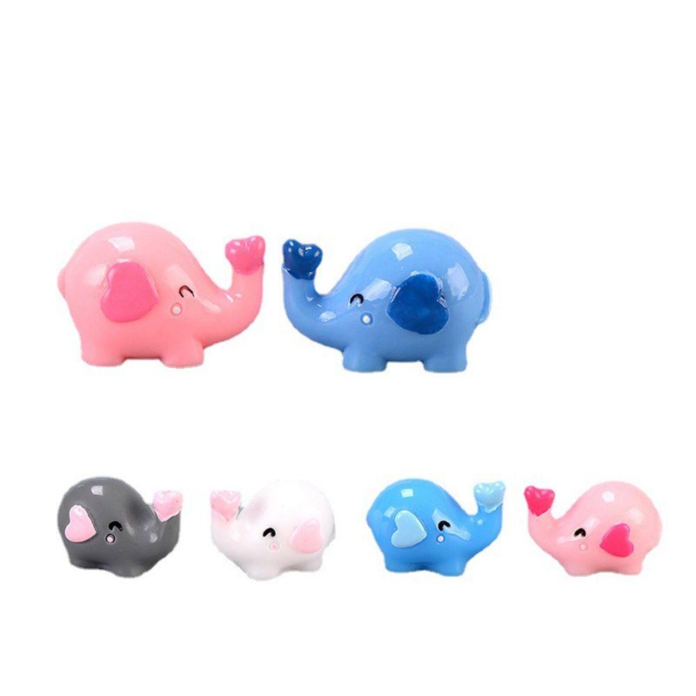 Mô Hình Voi Bằng Kính Resin Thủ Công DIY Trang Trí Sân Vườn