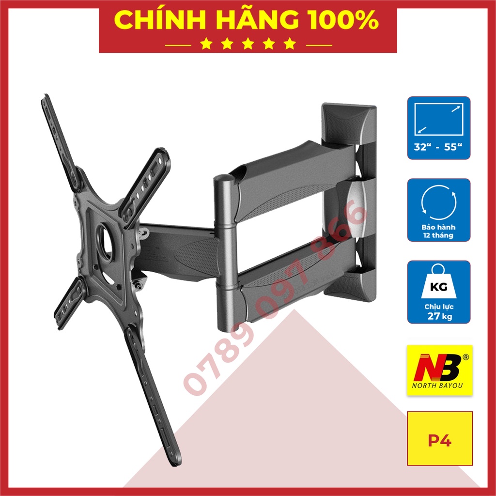 Giá Treo, Khung Treo Tivi Xoay Đa Năng North Bayou NB-P4 / NB-P40 Từ 32-60 Inch - Tải Tối Đa 27kg Giá Tốt