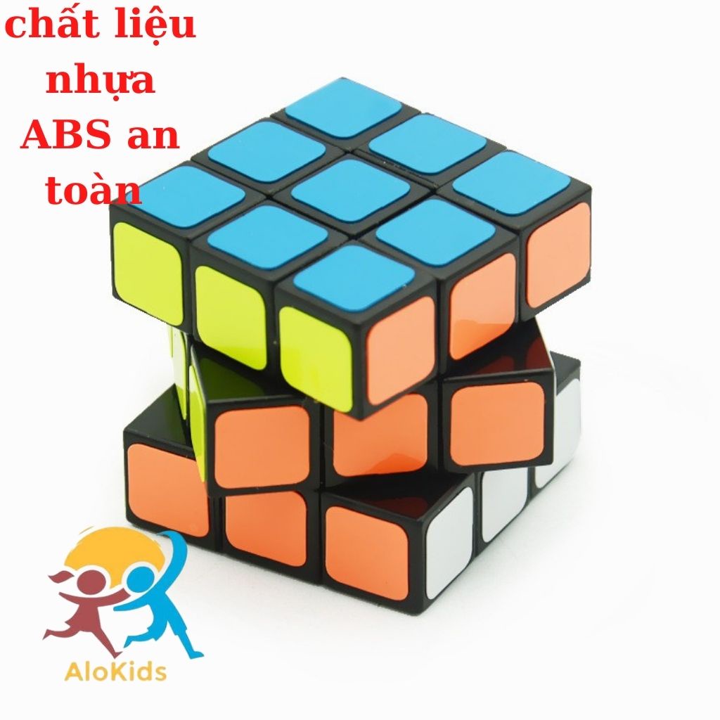 Rubik 3x3 Alokidstb, Rubic Khối Lập Phương Xoay Nhanh Mượt Trơn, Lõi Cứng Cáp, Bền, Đồ Chơi Trí Tuệ Cho Bé