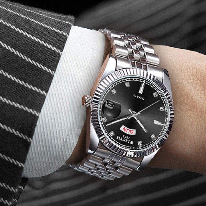 Đồng hồ 💝 Free ship 💝 Giảm 20k khi áp mã [TUIXHN] Đồng Hồ Nam Máy Nhật Dây Thép Không Gỉ WILSTH - DH06 | BigBuy360 - bigbuy360.vn