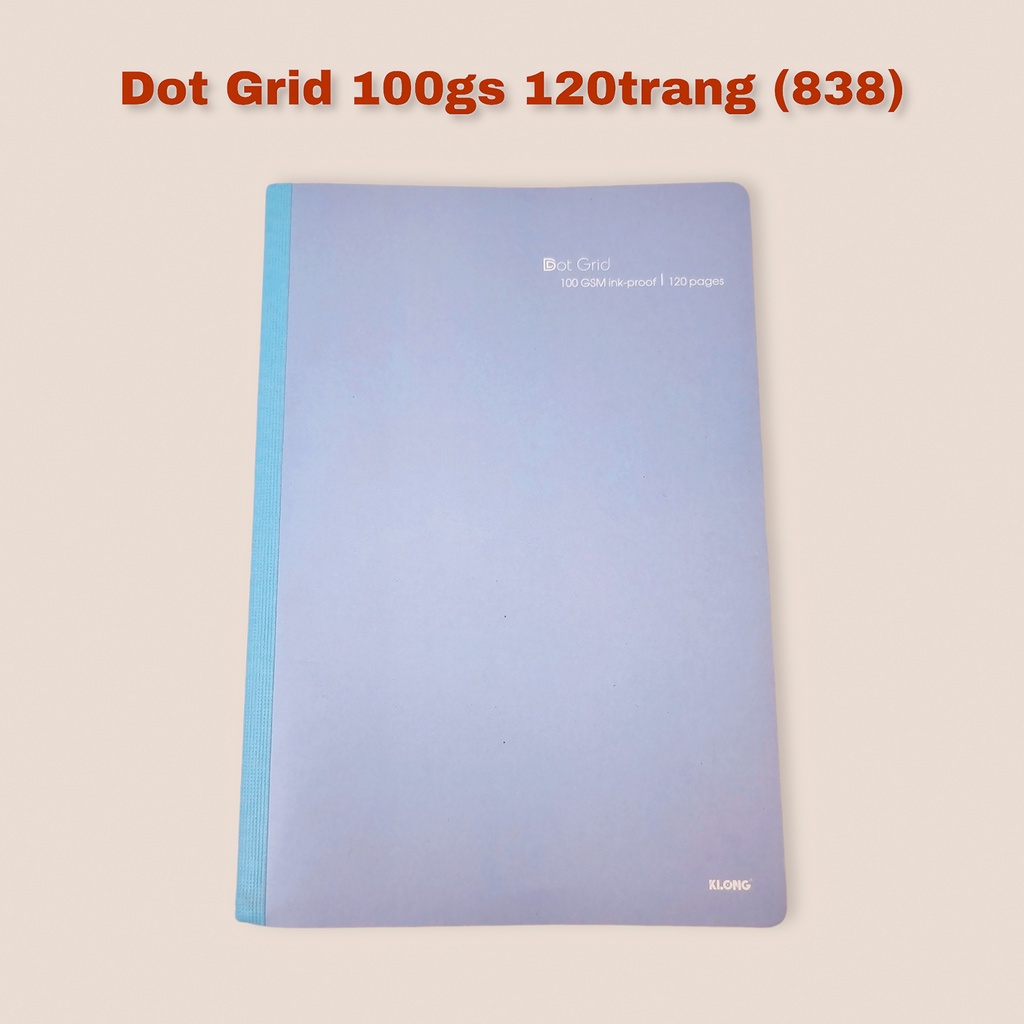 Vở may dán gáy KLong Dot Grid B5 - 120 trang; MS: 838