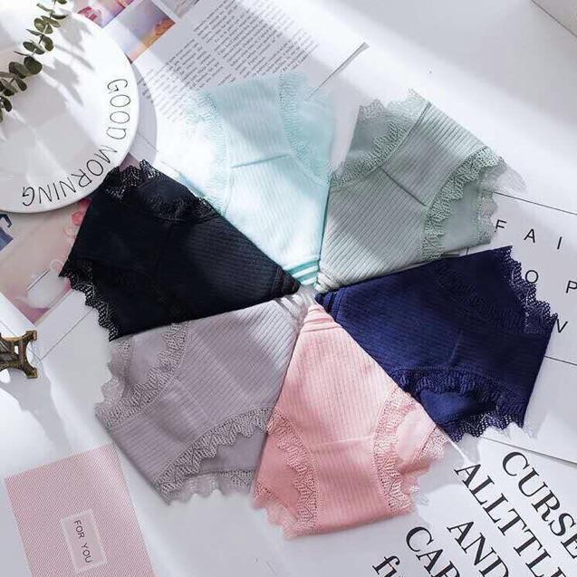 Quần Lót Gân Tăm Viền Ren Siêu Đẹp,.