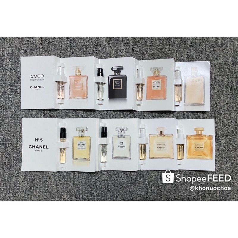 💥 Mẫu thử nước hoa nữ Coco / N5 / Gabrielle / Allure