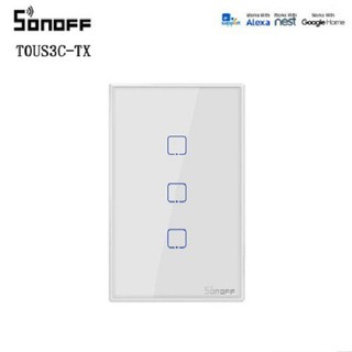 Công Tắc Wifi Thông Minh Sonoff TX T0 US 3 Nút Cao Cấp (New version 2019)