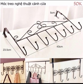 Rẻ vô địch- móc quần áo sau cửa- loại 7móc