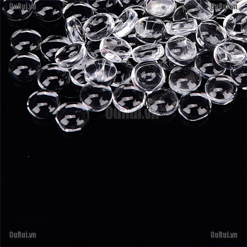 Bộ 100 Hạt Xỏ Trong Suốt Kích Thước 6mm Dùng Làm Trang Sức