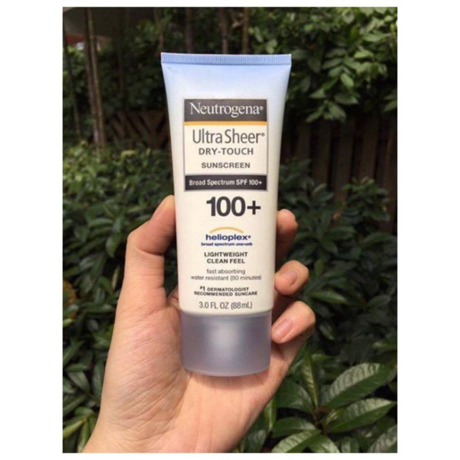 Kem chống nắng Neutrogena Ultra Sheer Dry-Touch SPF70/ SPF100 88ml O8