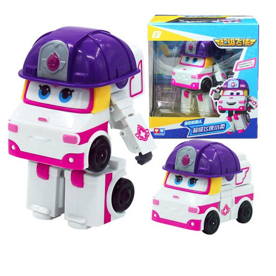 Đội bay siêu đẳng Super wing Robot biến hình máy bay cỡ lớn - mô hình Zoey Team Cứu Hộ