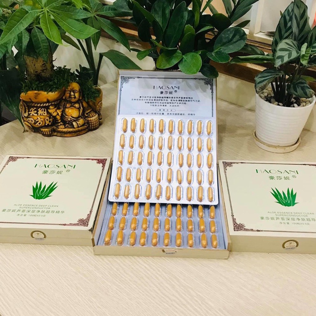 Viên Thải Chì, Viên Tẩy Chì Haosani 100 Viên - Thẩm Mỹ Huyền Trang NANOCEE