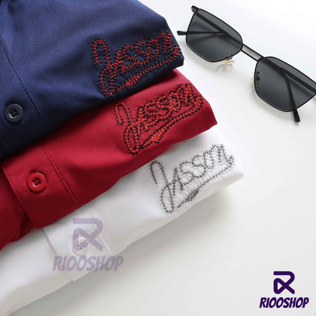 Áo phông nam có cổ, áo thun polo nam đẹp, tay ngắn, basic, big size, vnxk, màu trắng, xanh đen, đỏ đô RIOOSHOP RSP071