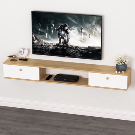 Kệ tivi treo tường có ngăn để đồ phong cách tiết kiệm diện tích - GL188