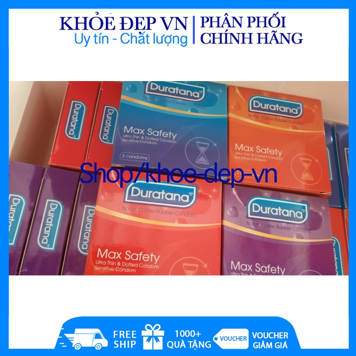 1 hộp 10 cái - Combo 5 hộp bao cao su Dreamtana có gai siêu mỏng kéo dài thời gian quan hệ Hạn sử dụng 2024