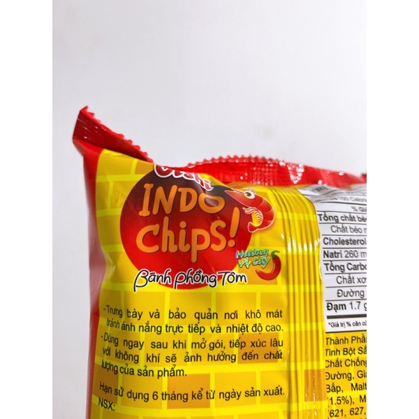 [ 10 gói ] Bánh snack phồng tôm Indo Chips oishi 15g